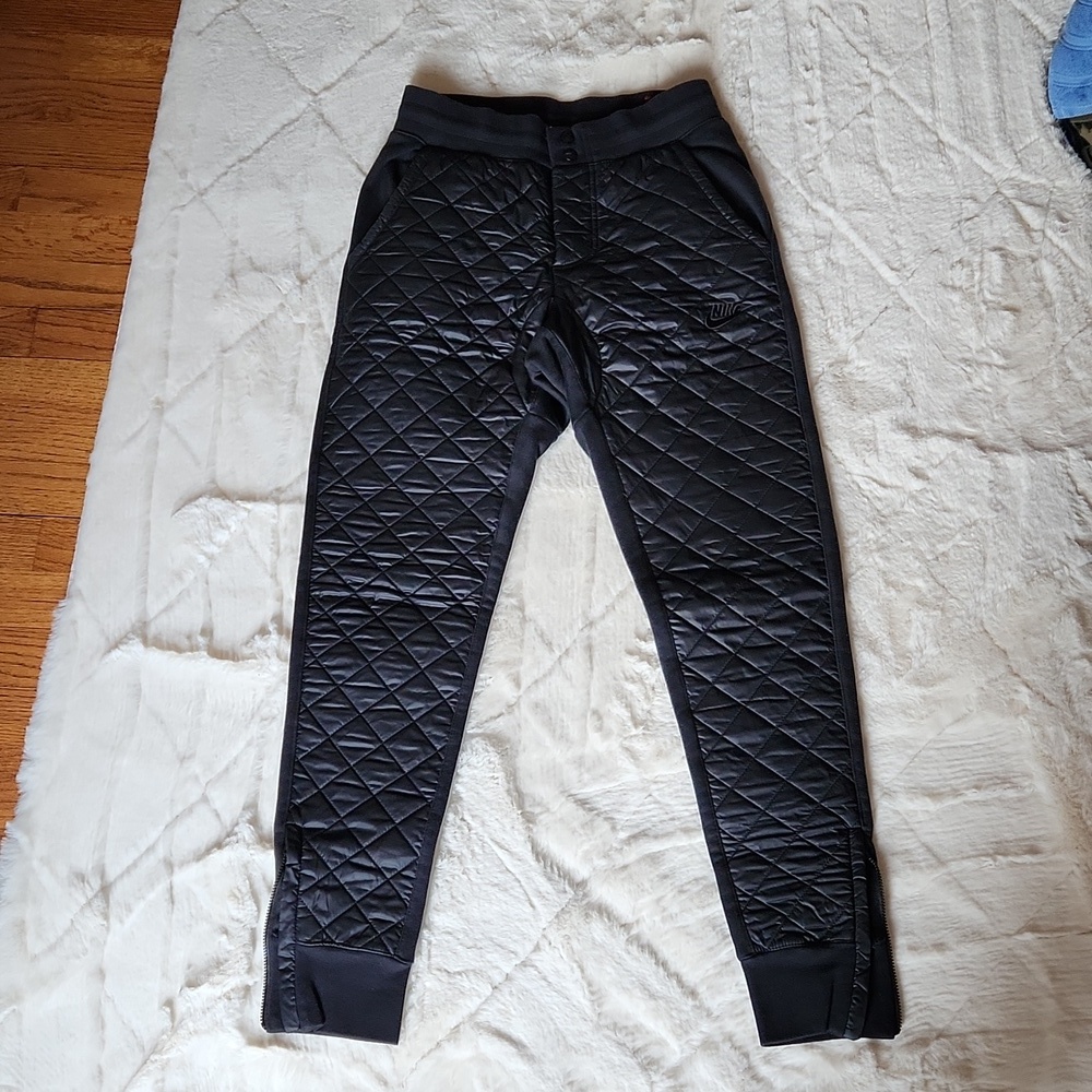 NIKE Black Quilted Pants Sz XS (Women’s)